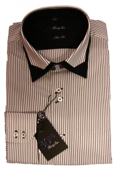 Perugia Stripe Double Collar Shirt Perugia Stripe Double Collar Shirt garment details
