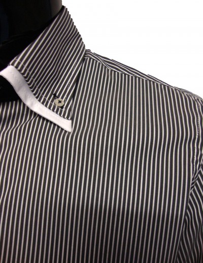 Venice Stripe Double Collar Shirt Venice Stripe Double Collar Shirt garment details
