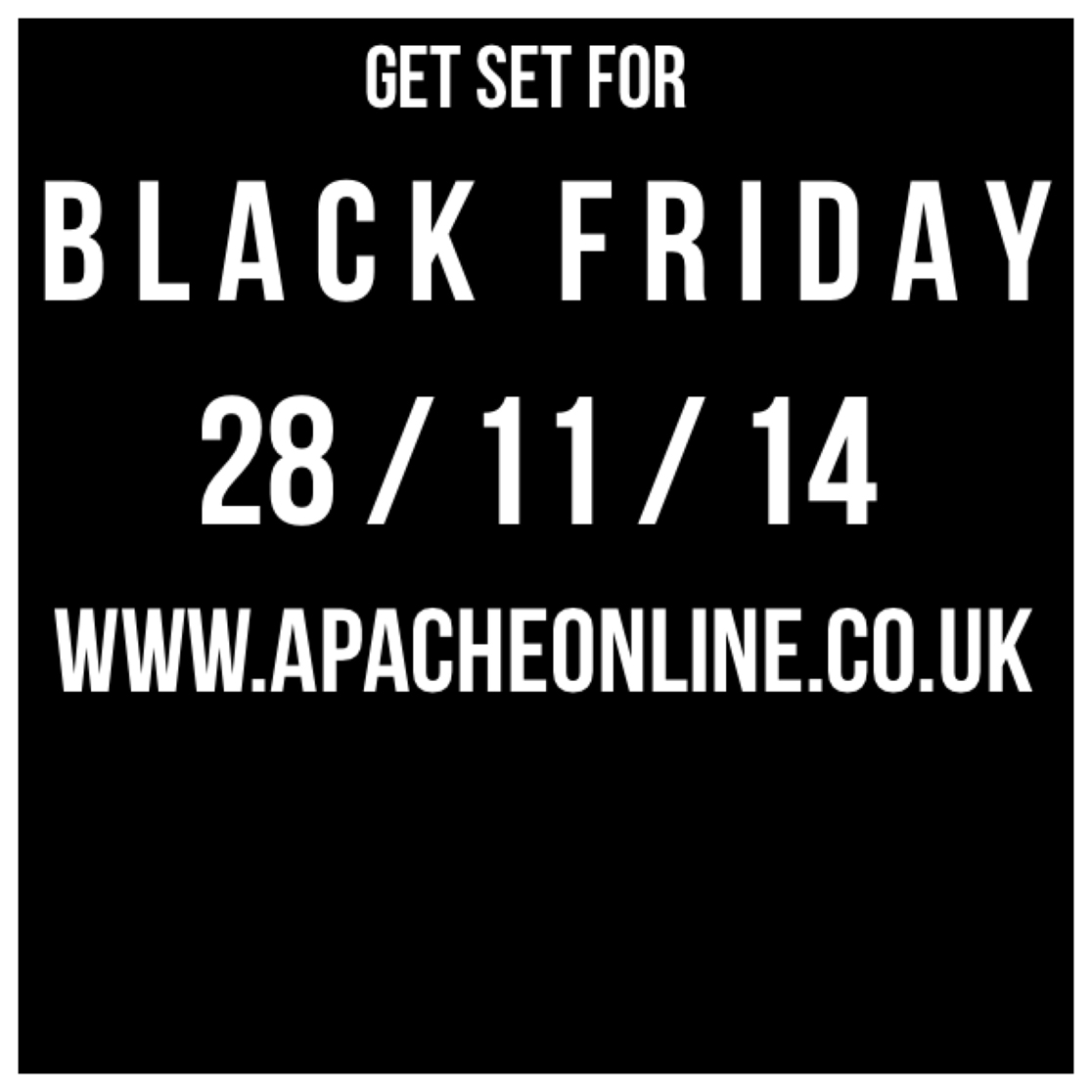 15% Black Friday Discount Code at Apacheonline.co.uk