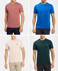 TS400V Plain Crew Neck T Shirt by Lyle and Scott