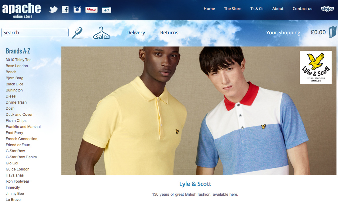 Apacheonline.co.uk Brand New Look HomePage Now Live