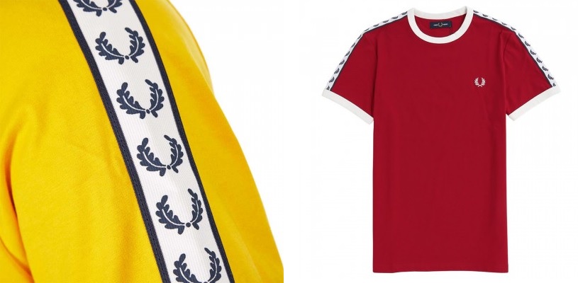 Taped Ringer T Shirt by Fred Perry