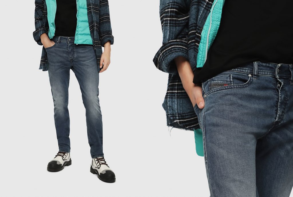 Buster Regular Slim Tapered Jean by Diesel | Medium Blue