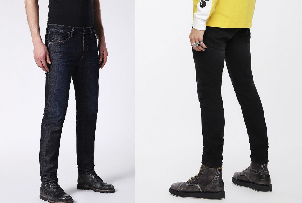 Thommer Slim Skinny Jean by Diesel | New Raw, Washed Black