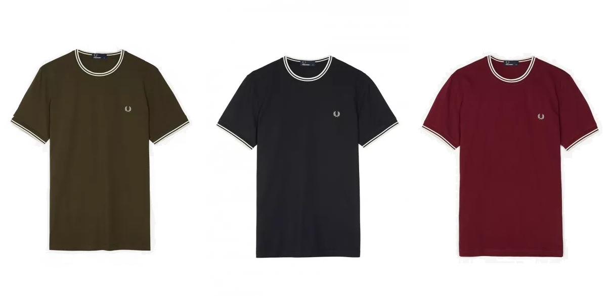 Twin Tipped T Shirt (M1588) by Fred Perry -- &pound;40