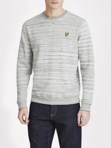ML505V Space Dye Crew Sweatshirt by Lyle and Scott