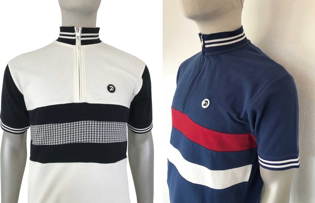 Houndstooth / Stripe Front Polo Shirts by Trojan