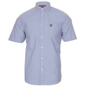 Lyle and Scott Plain Oxford Shirt Lyle Scott Clothing Shirt Gold Eagle Logo