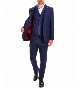Royal Windowpane Check Blazer by Guide London jk3128-windowpane-check-blazer-by-guide-london