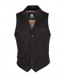 guide london waistcoat jacket black