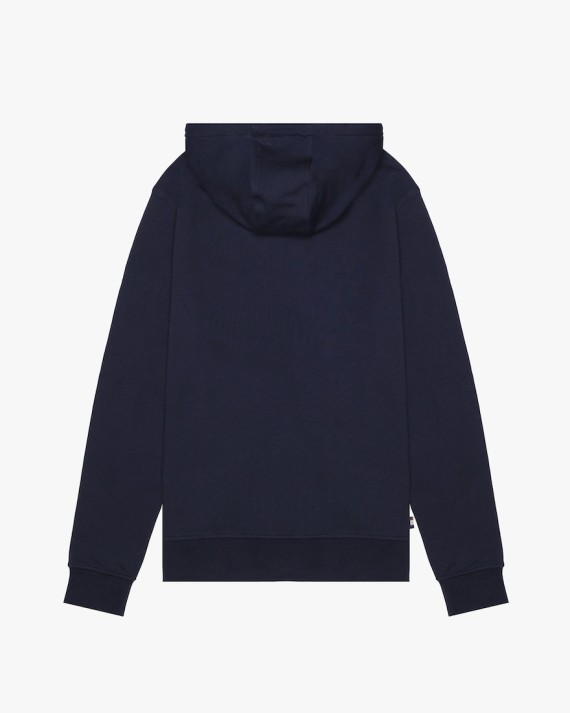 Small Logo Full Zip Hoodie Navy-11