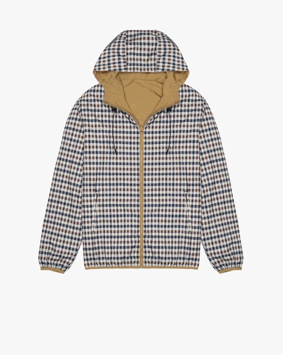 Hooded Reversible Sailor Jacket Khaki