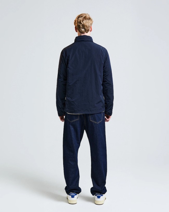 Lamina Mock Neck Jacket Navy-11
