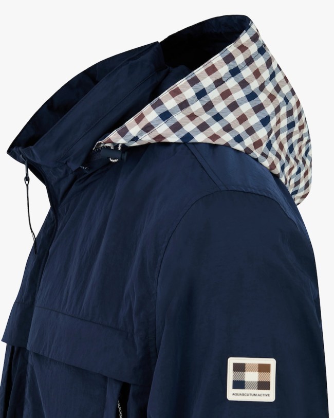 Lamina Mock Neck Jacket Navy-11