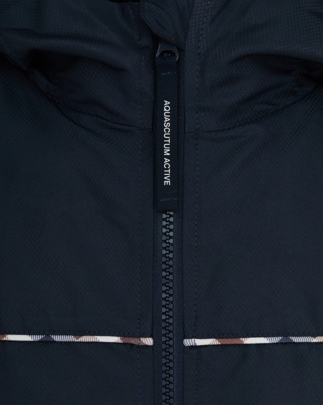 Diamond Wave Badge Track Top Navy-11