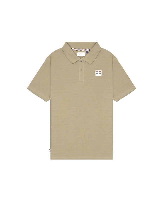 Rubber Patch Pique Polo Khaki-38