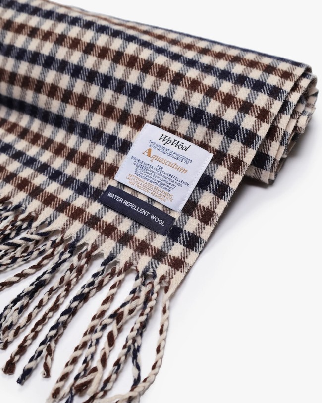 Water Repellent Scarf Club/Check-28