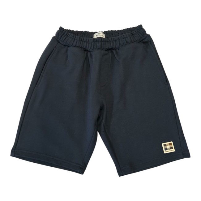 Badge Sweat Short Navy-11