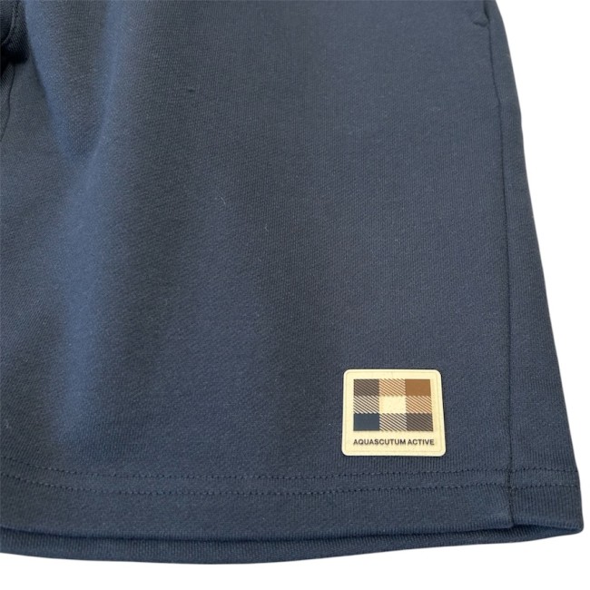 Badge Sweat Short Navy-11
