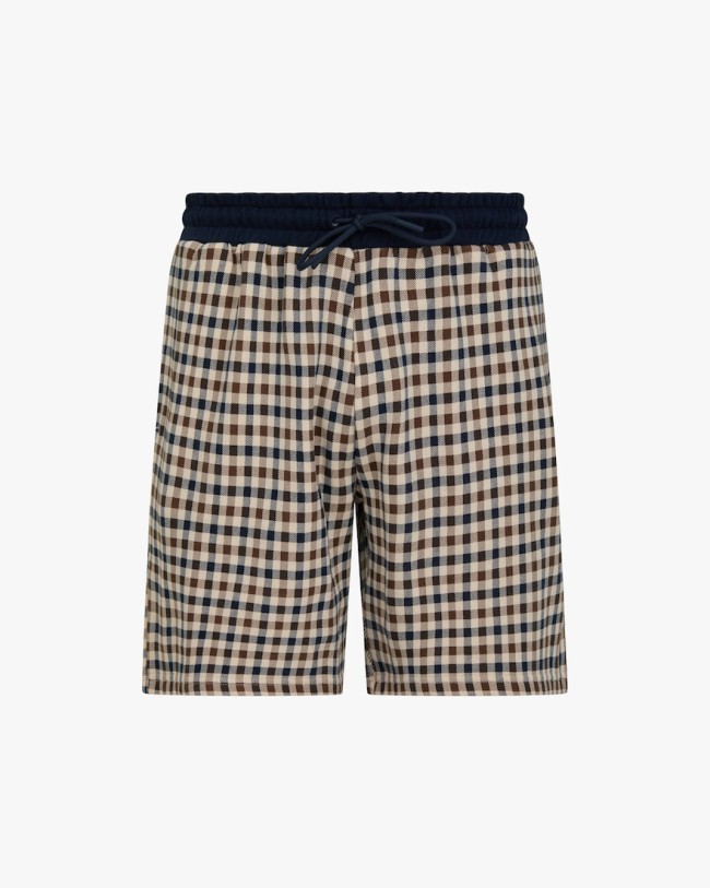 Club Check Shorts Navy-11