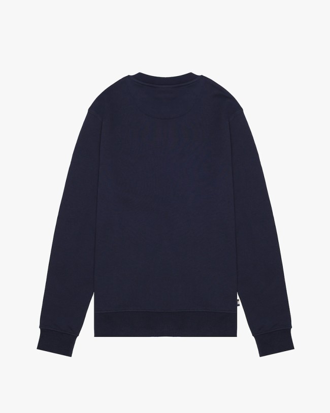 Club Check Shoulder Sweatshirt Navy-11