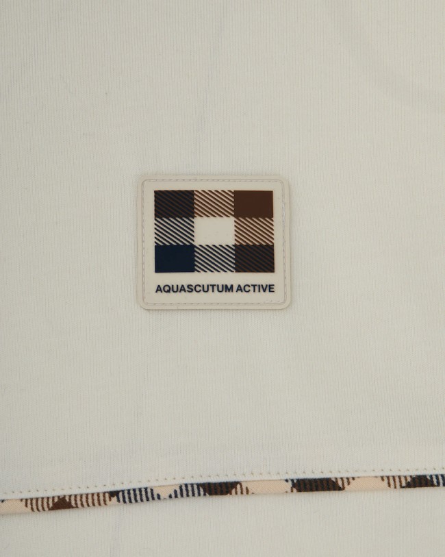 Club Check Piping T Shirt Old/White-02