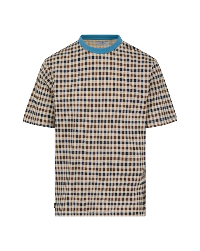 Club Check T Shirt Avio-18