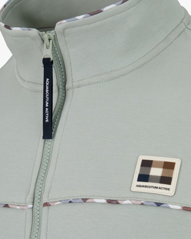 Piping Scuba Track Top Salvia-34