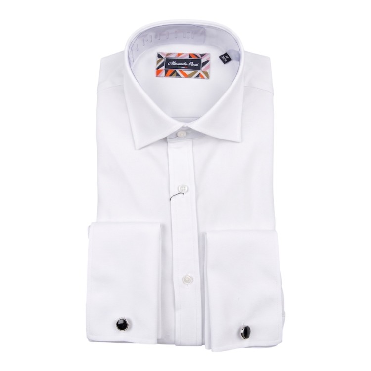 Double Cuff Shirt White