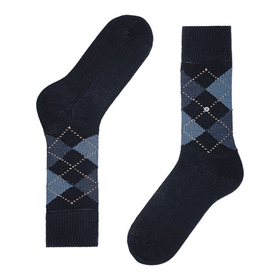 Burlington 24284 Preston Argyle Soft Feel Sock Socks, from ApacheOnline