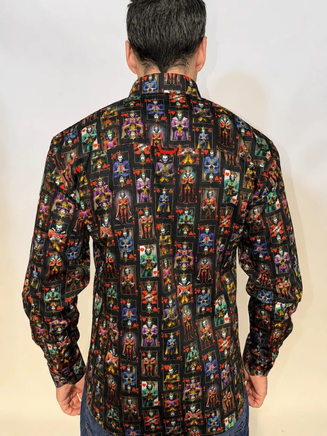 The Villains Deck Print Shirt Black