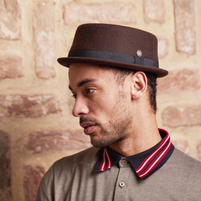 Jack Wool Felt Hat Brown
