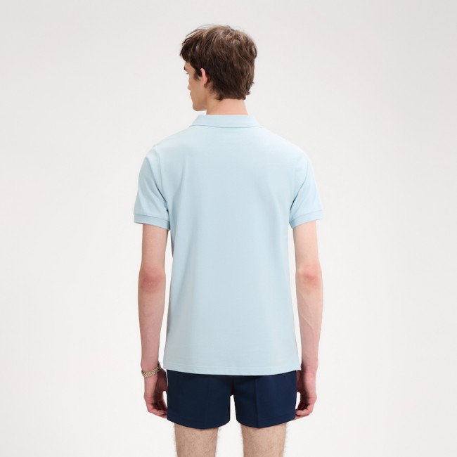 Muccia Twin Stripe Polo Shirt Blue/LightBlue-417