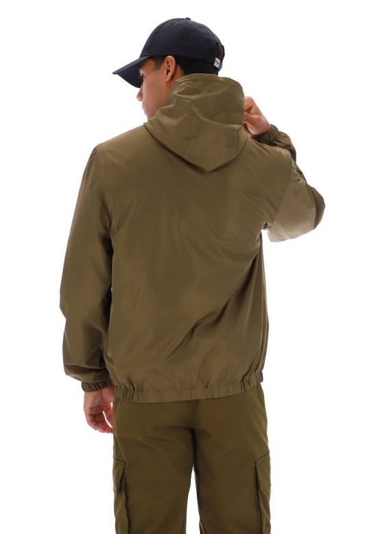 Ian Zip Through Hooded Jacket Dark/Olive-288