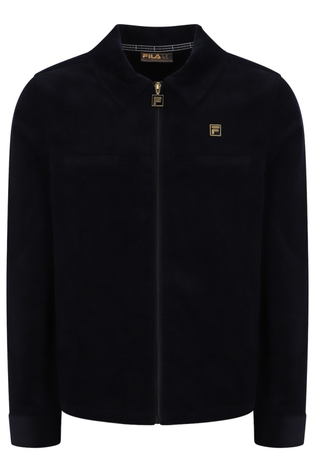 Roman Corduroy Over Shirt Black-001