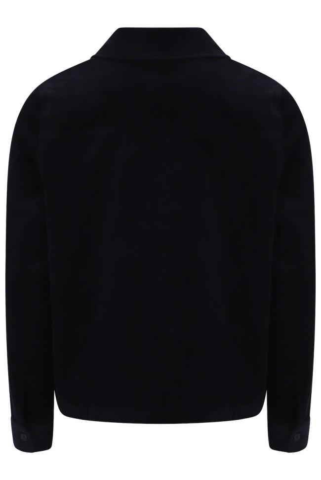 Roman Corduroy Over Shirt Black-001
