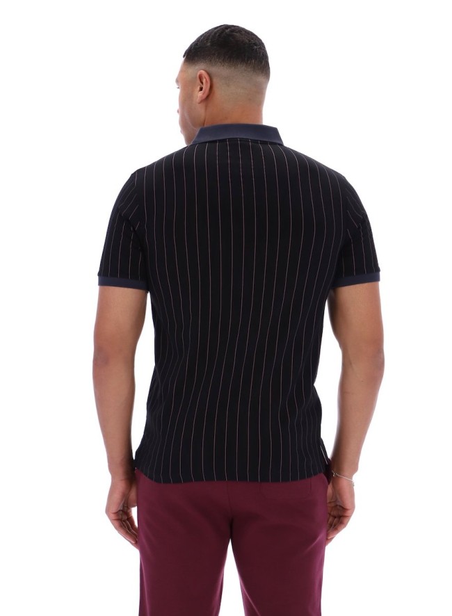 BB1 Classic Vintage Striped Polo Black/Gardenia/Fig/Charcoal-003
