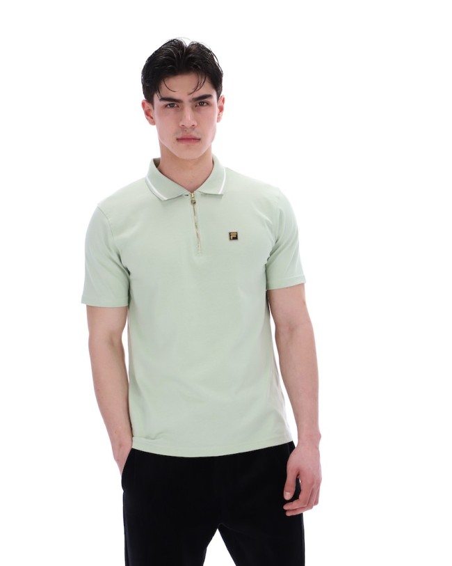 Seafoam-534 Lemar 2 Zip Jersey Polo Shirt