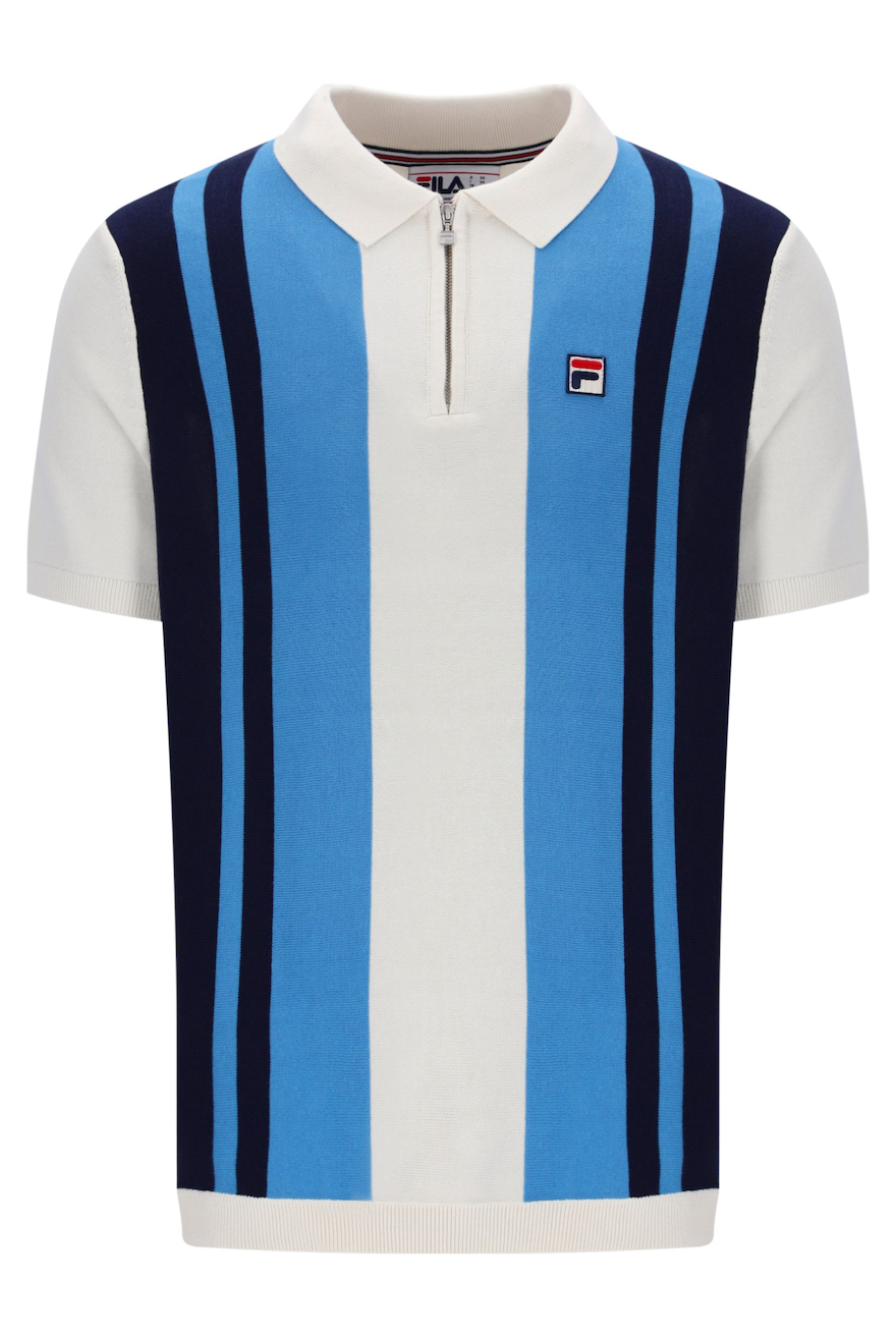 Fila Lazar Knitted Zip Polo Shirt