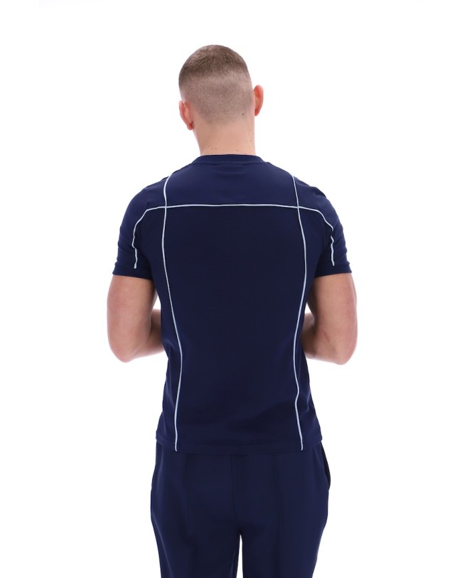 Terri Contrast Piping T Shirt FilaNavy/Skyway-411
