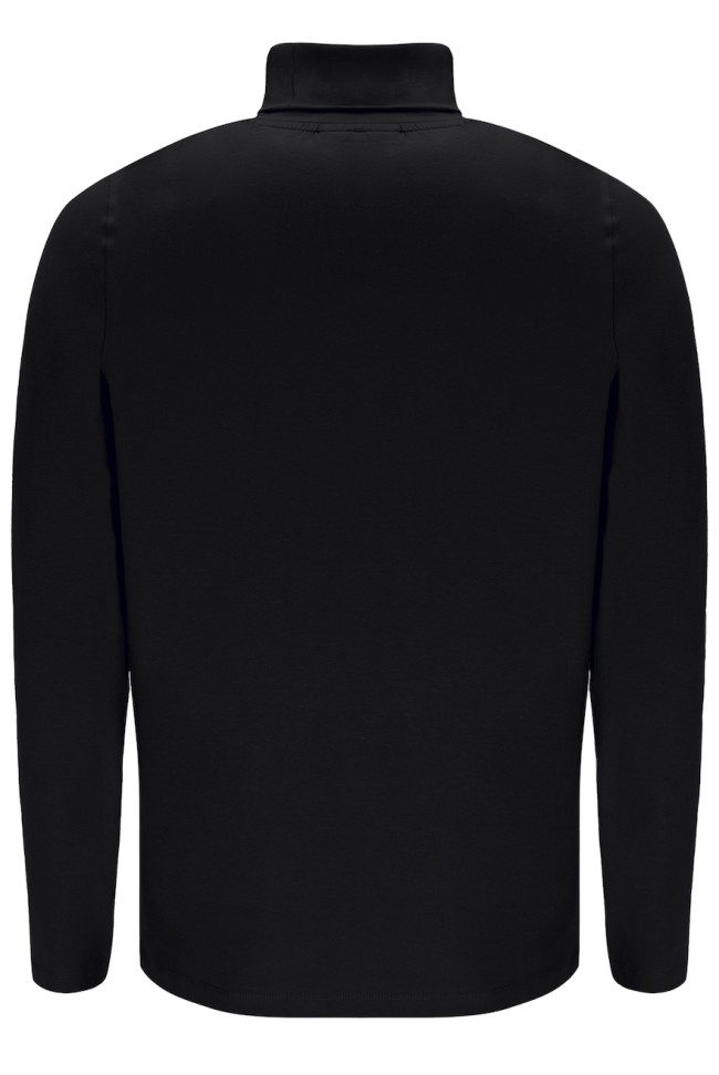 19th Jersey Roll Neck Black-001