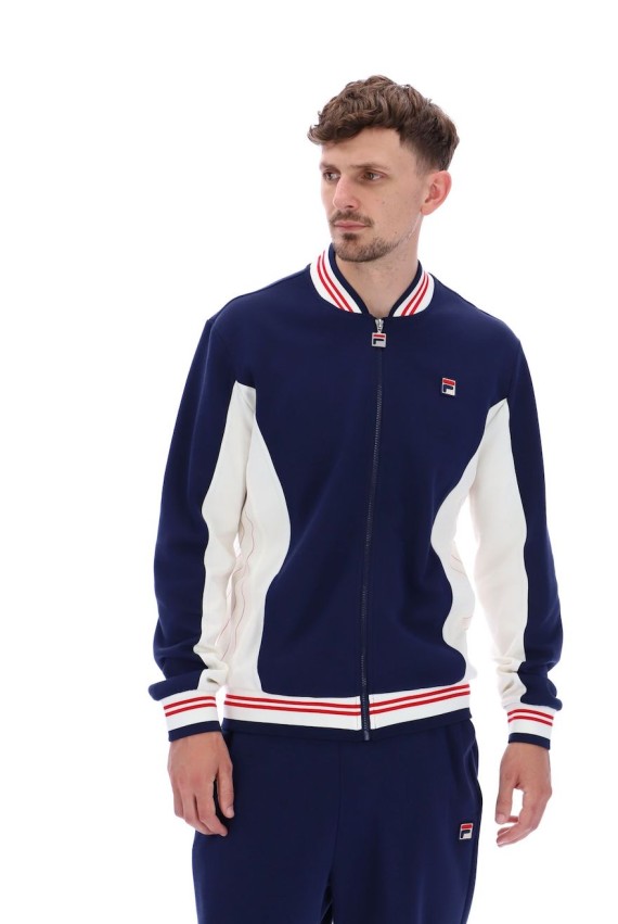 Settanta Baseball Track Jacket FilaNavy/Gardenia/FilaRed-411