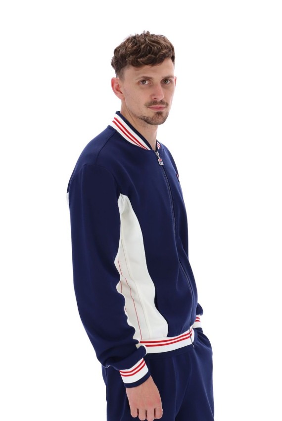 Settanta Baseball Track Jacket FilaNavy/Gardenia/FilaRed-411