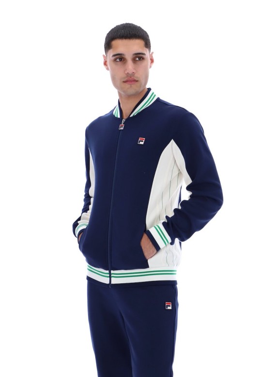 Settanta Baseball Track Jacket FilaNavy/Gardenia/Green-419