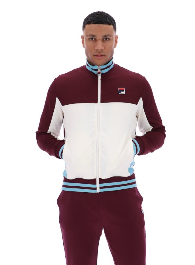 Tiebreaker Track Top Fig/Gardenia/MilkyBlue-523