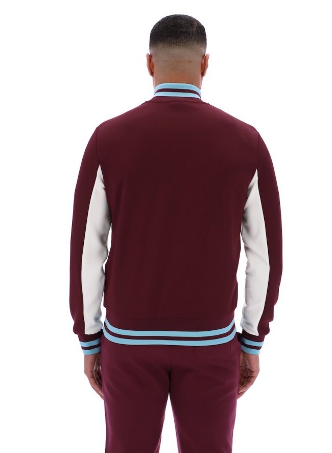 Tiebreaker Track Top Fig/Gardenia/MilkyBlue-523