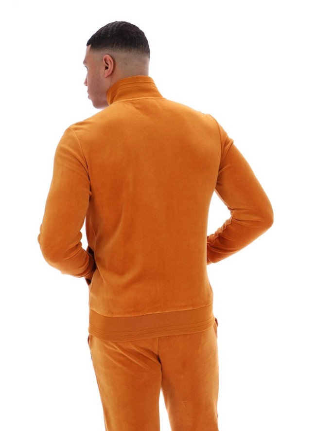 Nero Velour Track Top PumpkinSpice-232