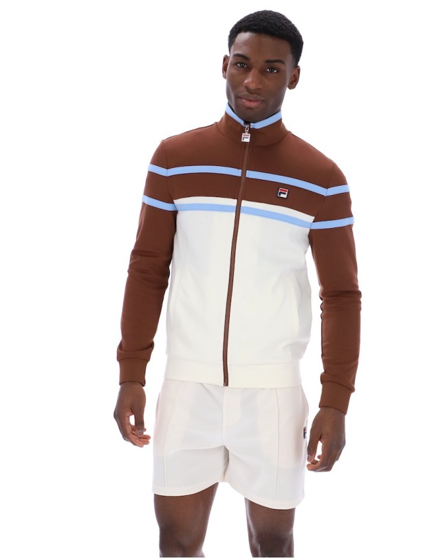 Giovanni Contrast Panel Track Jacket Gardenia/Cappucino/FrozenFjord-130