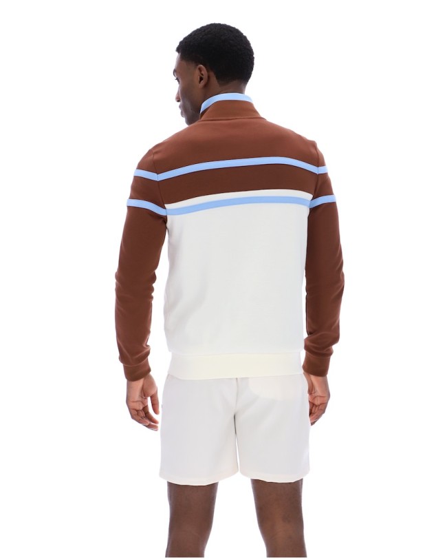 Giovanni Contrast Panel Track Jacket Gardenia/Cappucino/FrozenFjord-130