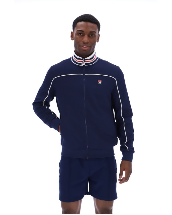 FilaNavy-410 Federico Tipped Track Jacket